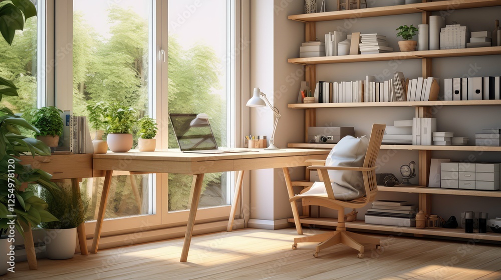 Fototapeta premium shelves office home