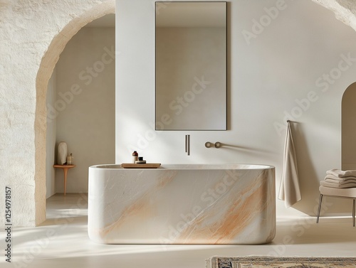 Luxury and Simplicity: Marble and Light photo