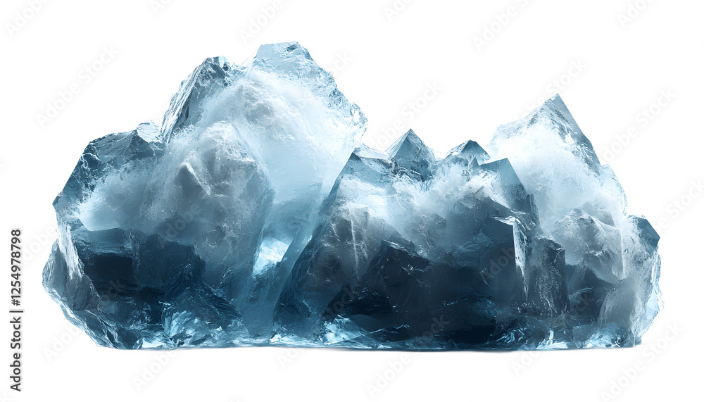 Iceberg Isolated on Gray Background Iceberg Isolated on Gray Background
