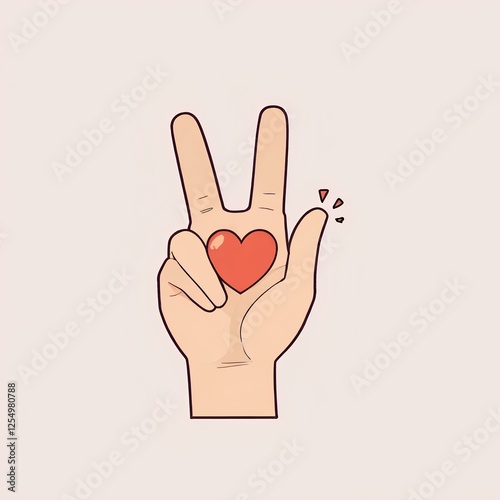 heart, finger, hand, love