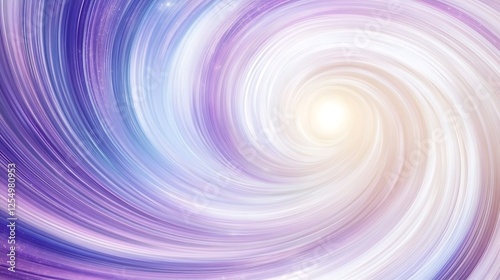 Ethereal Swirl of Light and Purple Hues Creating a Dreamy Abstract Galaxy Illustration