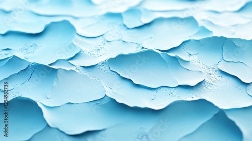Wallpaper Mural Abstract Light Blue Landscape of Soft Shapes and Gentle Curves for Calm and Serene Mood Torontodigital.ca