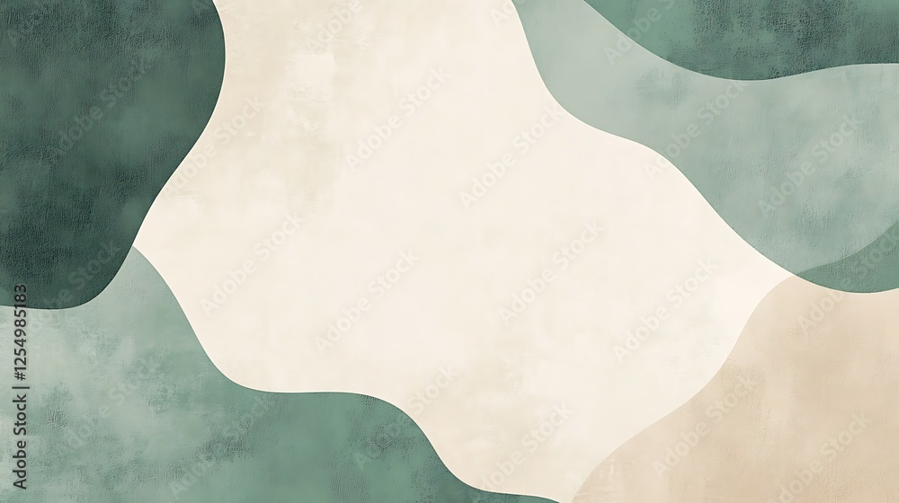 Abstract Green Beige Wave Art Design Abstract Green Beige Wave Art Design
