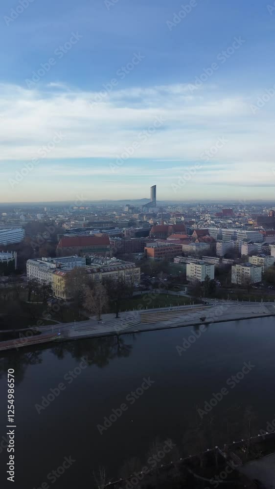 Panorama of Wroclaw. Island Tumski, Poland Panorama of Wroclaw. Island Tumski, Poland