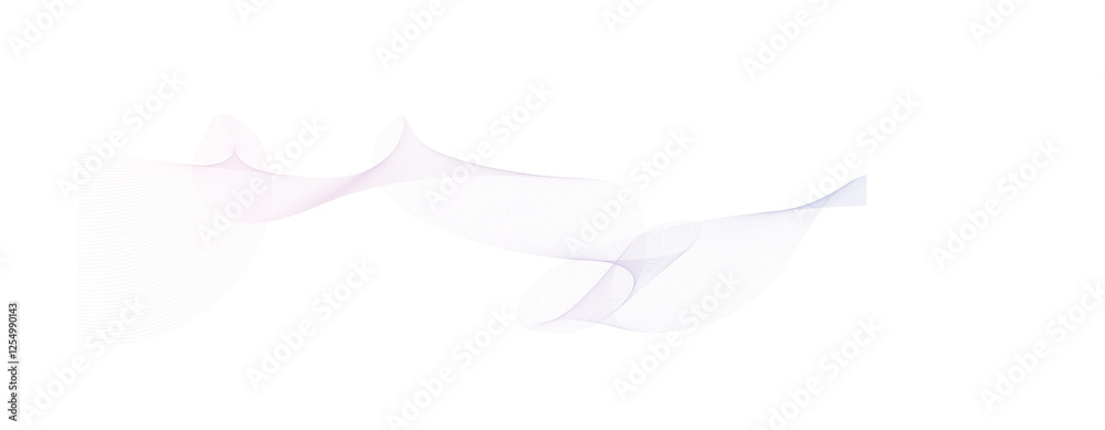 Smooth flowing dynamic wave lines isolated on white background. Technology, digital, communication, science, music concept vector background illustration Smooth flowing dynamic wave lines isolated on white background. Technology, digital, communication, science, music concept vector background illustration