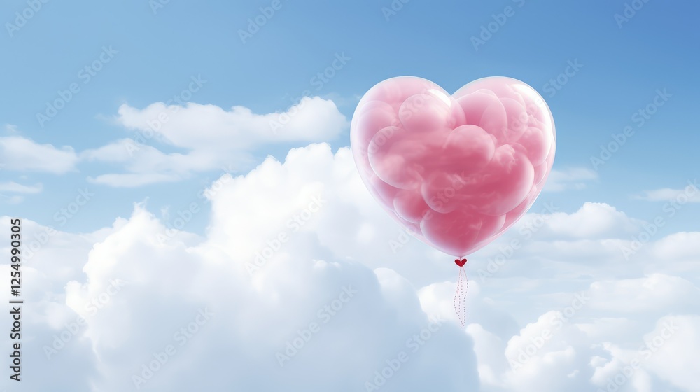 Fototapeta premium clouds valentine texture
