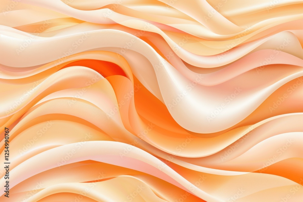 Fototapeta premium Abstract pastel waves creating dynamic texture background
