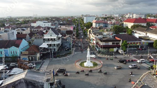 panorama of yogyakarta city, Indonesia