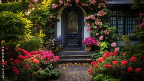 entrance black door