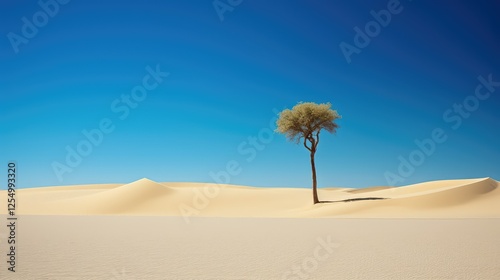 landscape single palm tree