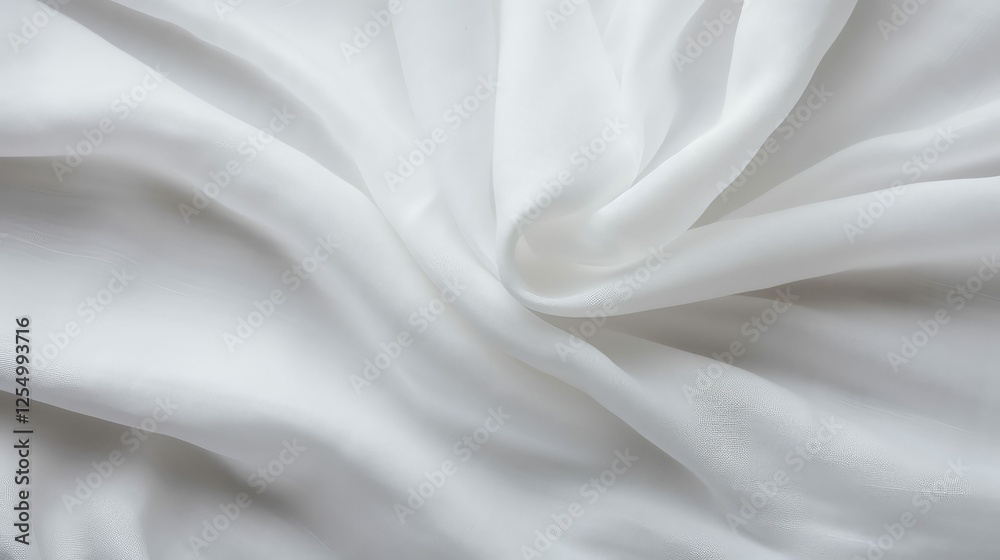 Obraz premium airy white cotton texture
