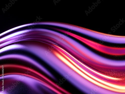 Abstract colorful flowing wave design texture. photo