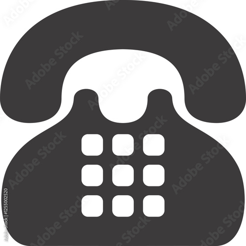 Easy to use telephone icon