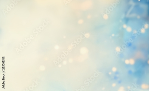 Pale blue light bokeh background