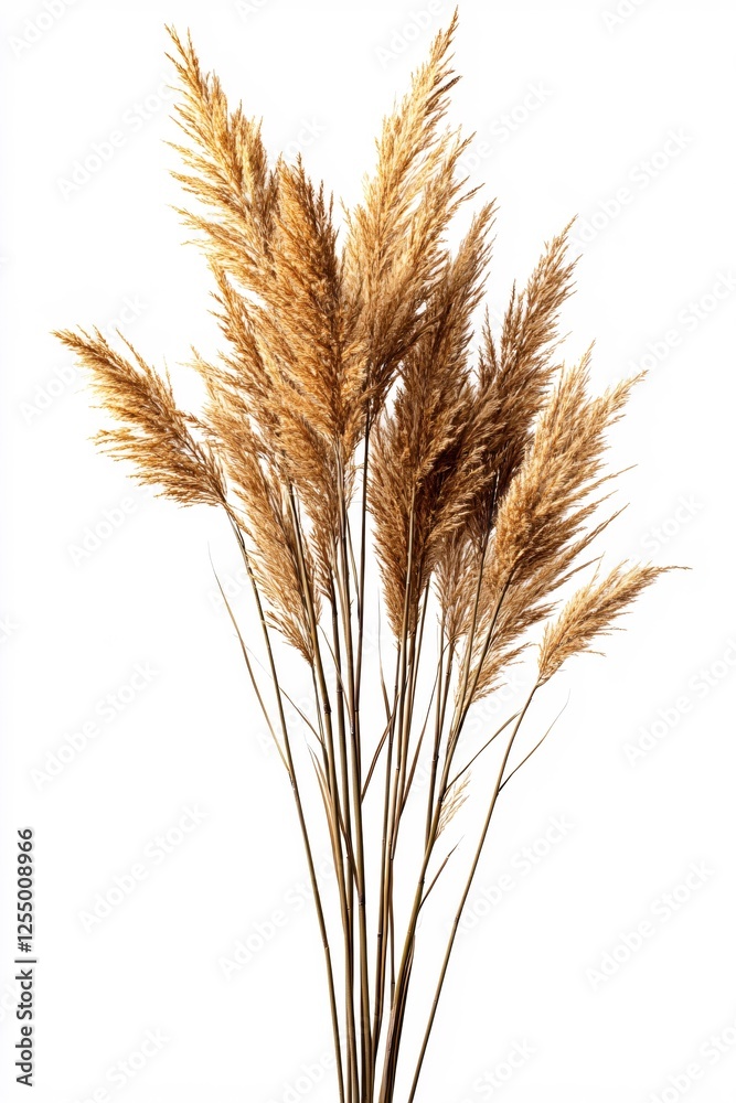 Elegant Pampas Grass Plumes Against White Backdrop A Study in Natural Beauty and Simplicity Elegant Pampas Grass Plumes Against White Backdrop A Study in Natural Beauty and Simplicity