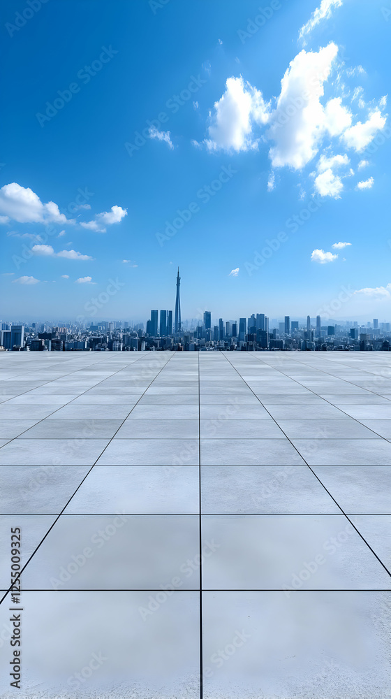 Fototapeta premium Cityscape Background Illustration