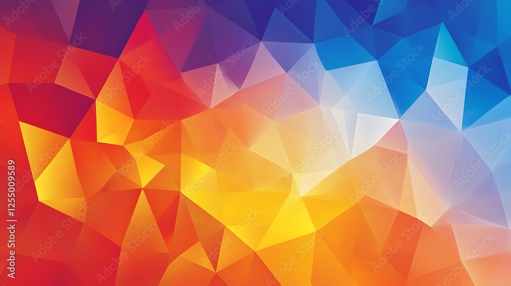 Obraz premium Abstract colorful polygon background design for website