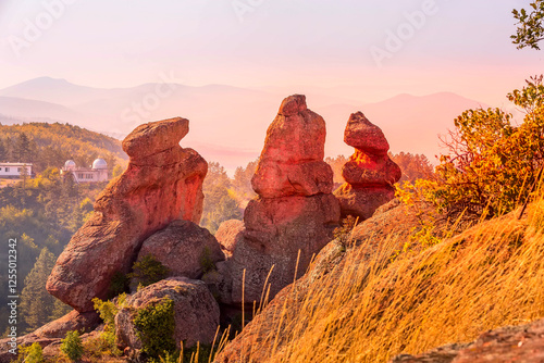 Cliff rocks close up, Belogradchik, Bulgaria photo