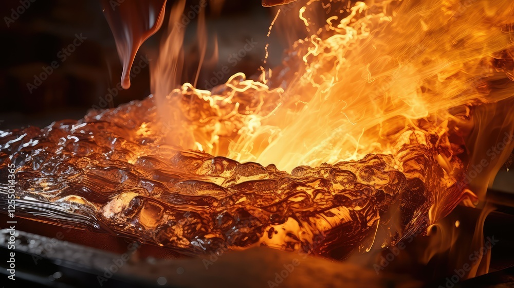 Fototapeta premium sparks molten metal