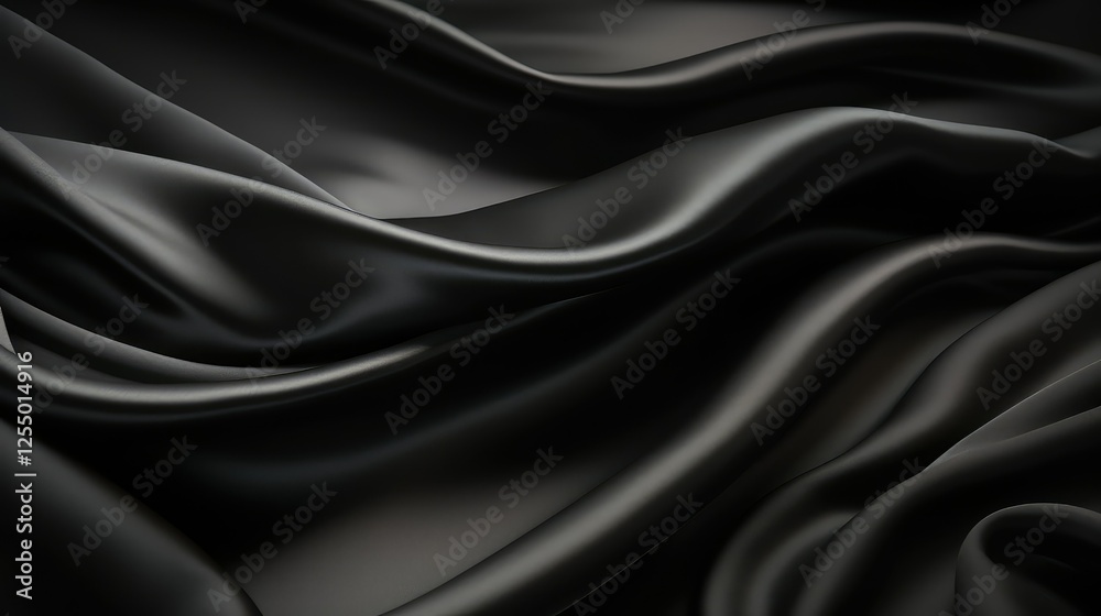 Obraz premium elegant black fabric texture