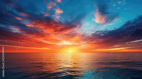 vibrant blue and orange header