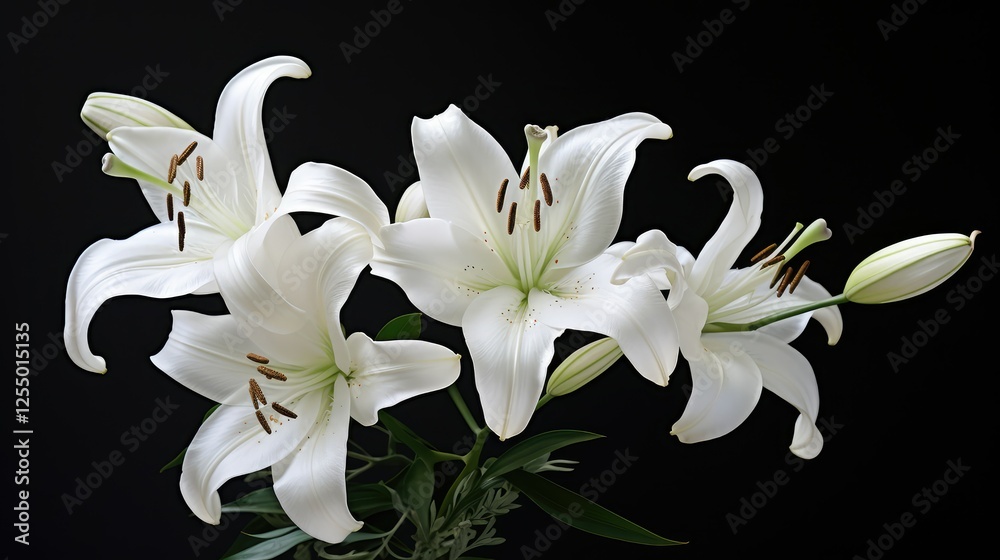 Fototapeta premium bloom black video call