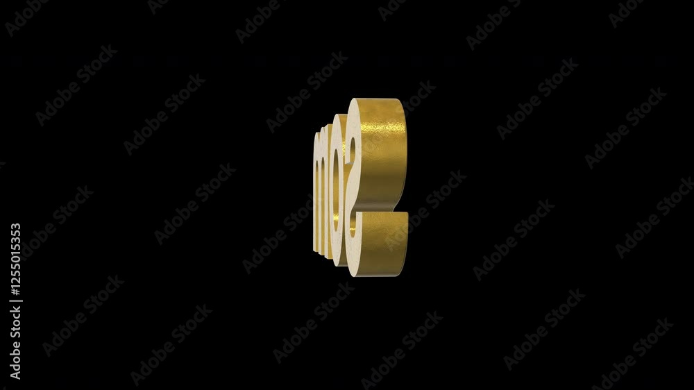 Kyrgyz som currency symbol, golden money sign. Presentations on Business, Financial, and Marketing Concepts. 3D rendering.