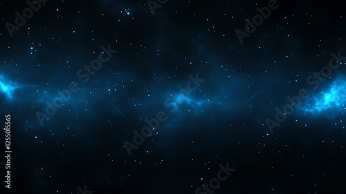 Infinite Expanse Cosmic Dreamscape Stars and Nebula Stellar Blue and Dark Void Space Exploration