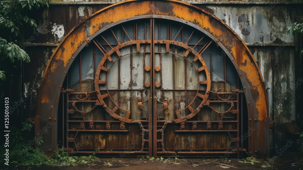 Fototapeta premium decay corroded metal