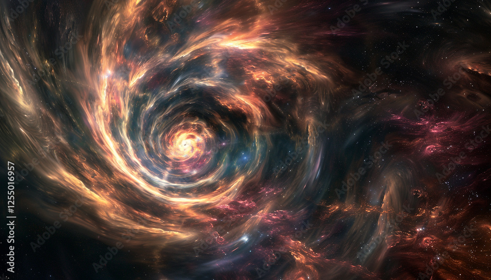 Outer Space spiral fractal background Wallpaper Illustration Outer Space spiral fractal background Wallpaper Illustration