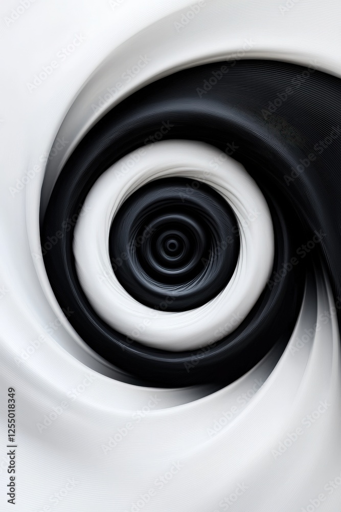 A spiral swirl resembling a vortex, isolated on white background