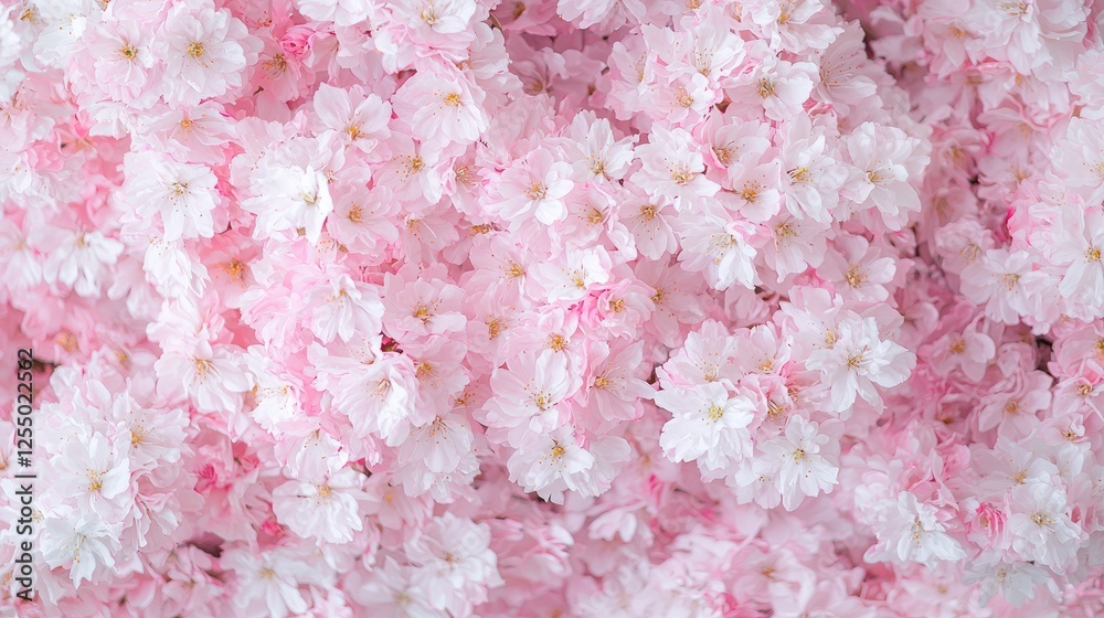 Fototapeta premium Pink cherry blossoms, floral background, spring bloom, nature texture, website design