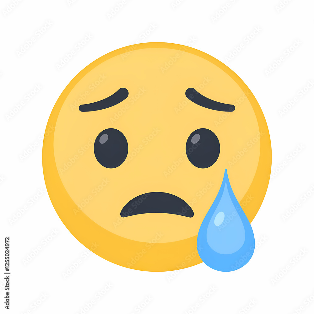 Fototapeta premium Sad but Relieved Face 