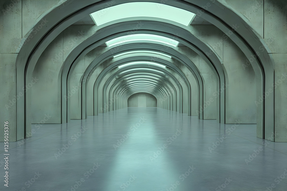 3D Render of Abstract Archway Corridor 3D Render of Abstract Archway Corridor