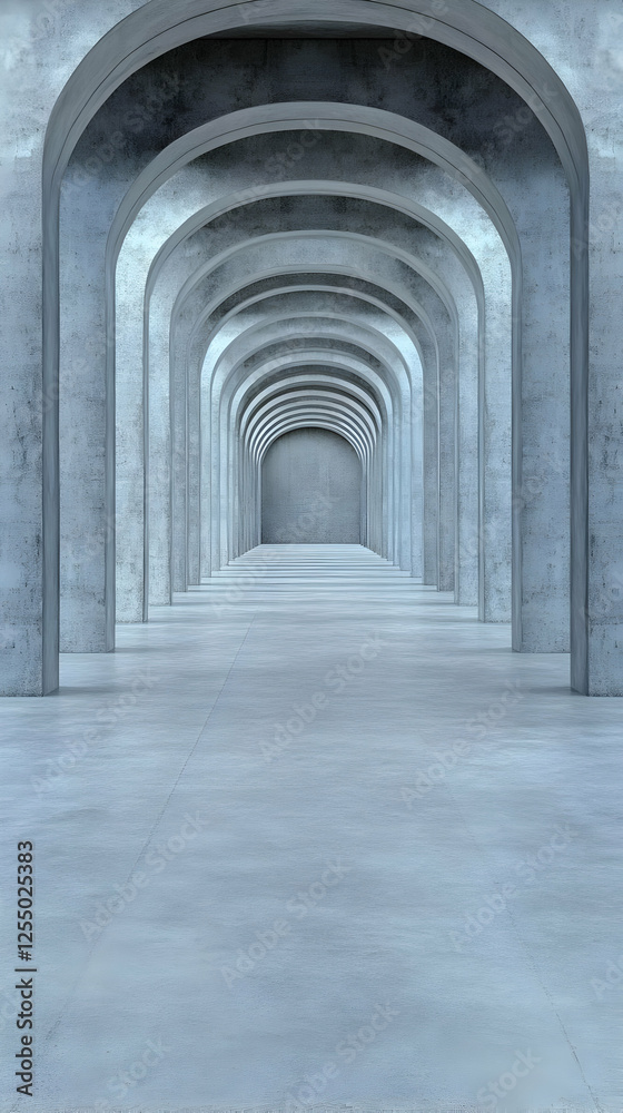 Abstract 3D Render of Concrete Archway Abstract 3D Render of Concrete Archway