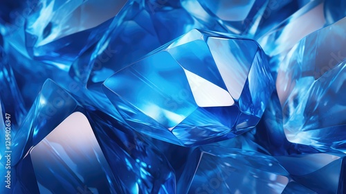 Wallpaper Mural dazzling blue facet background Torontodigital.ca