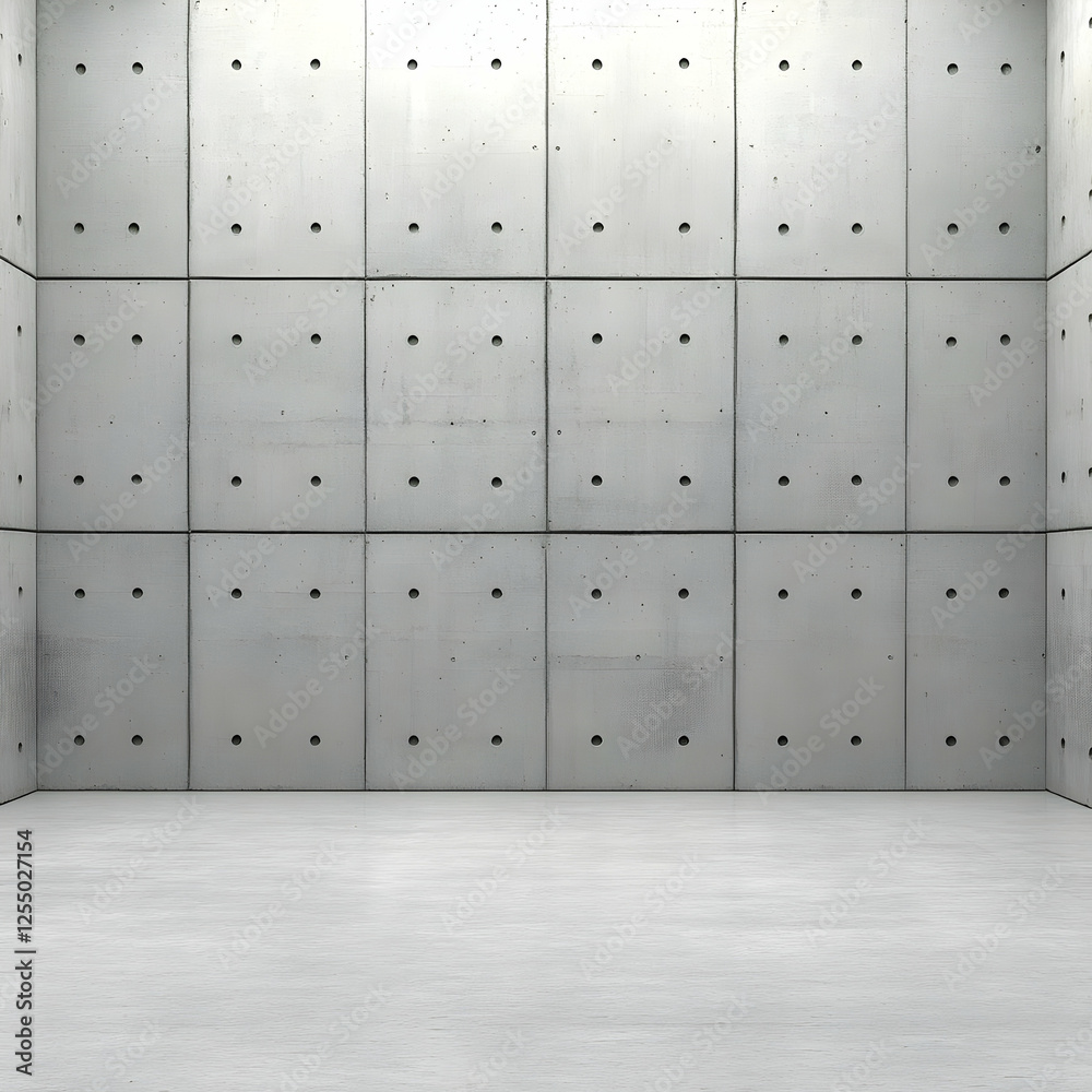 Modern Concrete Room 3D Render Modern Concrete Room 3D Render
