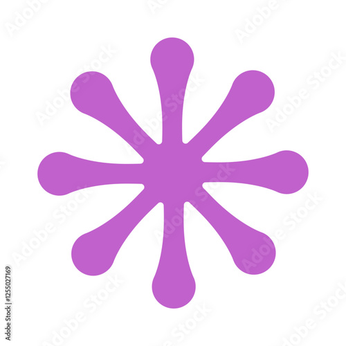 Purple eight pointed lilac ...