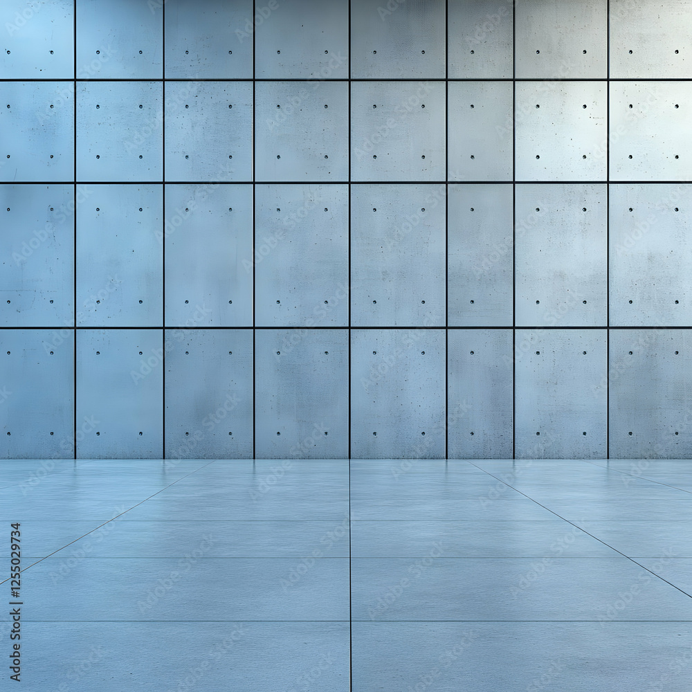 Blue Concrete Panel 3D Background Blue Concrete Panel 3D Background