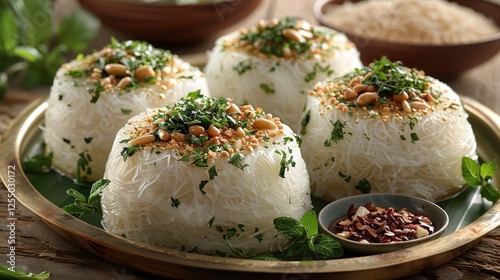 A tray of sweet vermicelli pudding (sewaiyan) for Eid-ul-Azha  HD 8K wallpaper Photographic Image photo