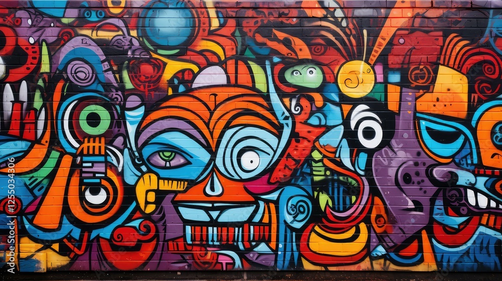 Naklejka premium wall grafitti texture