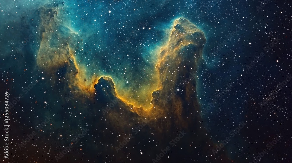 Obraz premium Deep Space Texture with Stars, Nebulas, and Cosmic Dust