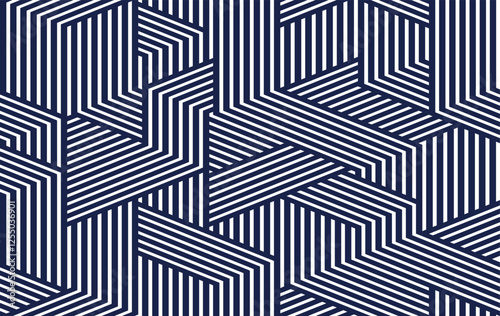 Cubes abstract background, seamless pattern with 3D blocks, geometric linear polygon wallpaper, isometric surreal cubic construction tiling pattern.