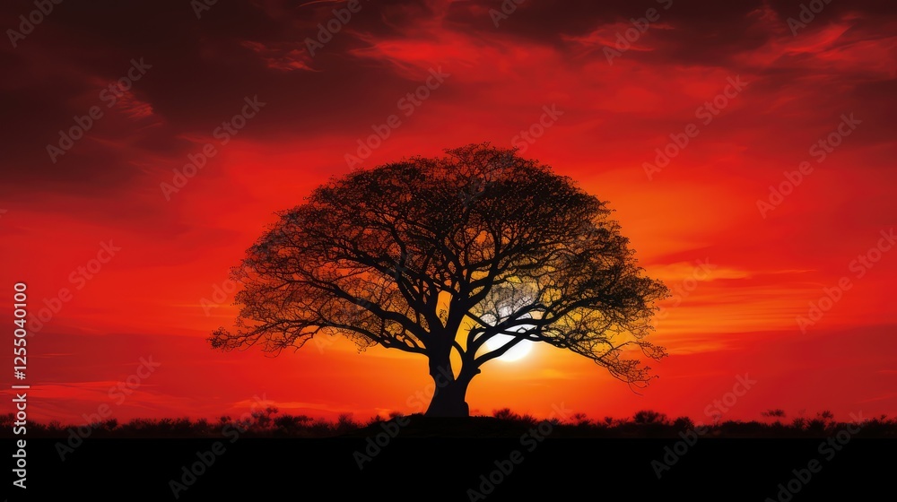 Obraz premium suncontrast red background design