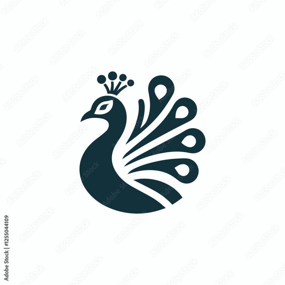 Fototapeta premium Peacock corporate logo