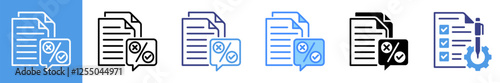 Proofreading Multistyle Icon Set