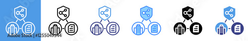 Subsidiary Multistyle Icon Set