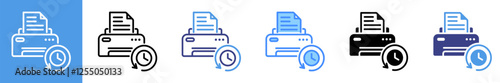 Reprint Multistyle Icon Set