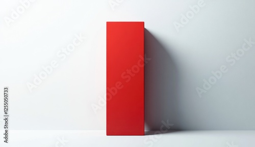 Red vertical rectangular box on white background.