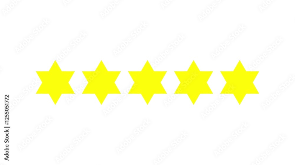 Service evaluation in the form of five stars. Service evaluation in the form of five stars.